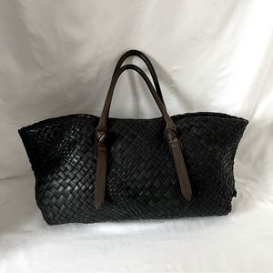 Falor Genuine Hand Woven Leather Large Tote